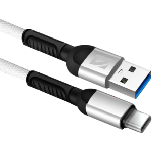 Кабель USB - USB Type-C, 1м, Defender F167 White