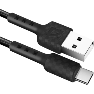 Кабель USB - USB Type-C, 1м, Defender F181 Black