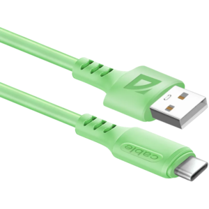 Кабель USB - USB Type-C, 1м, Defender F207 Green