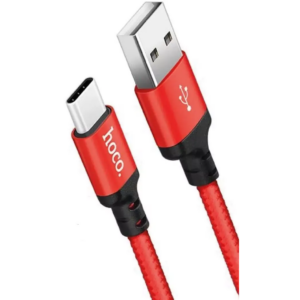 Кабель USB - USB Type-C, 1м, HOCO X14 Red/Black (HC-62875)