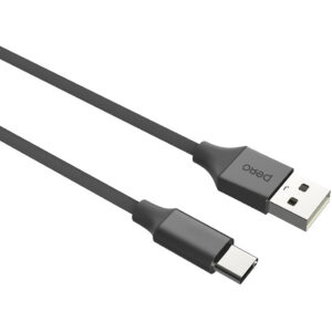 Кабель USB - USB Type-C, 1м, PERO DC-02 Black