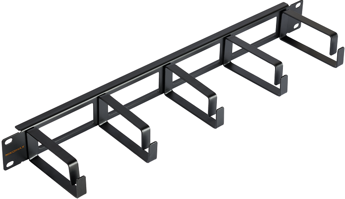 Кабельный организатор NikoMax NMC-OK800H-1U-BK-2