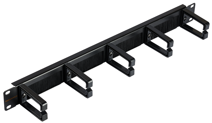 Кабельный организатор NikoMax NMC-OP530HB-1U-BK-2