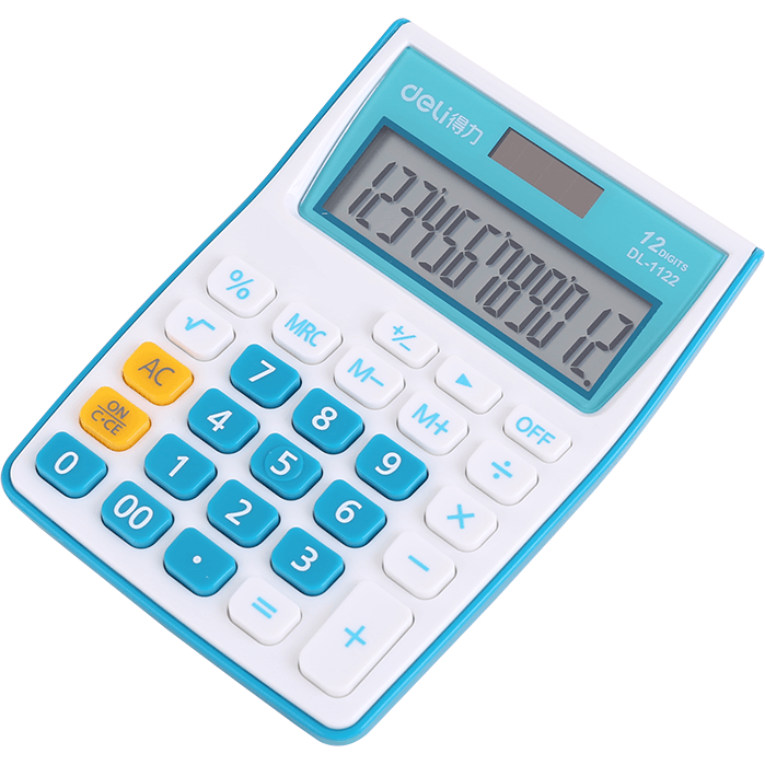 Калькулятор Deli E1122 Blue
