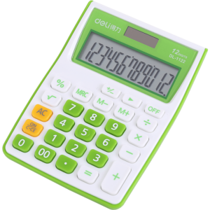 Калькулятор Deli E1122 Green
