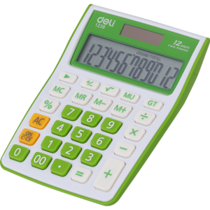 Калькулятор Deli E1238 Green