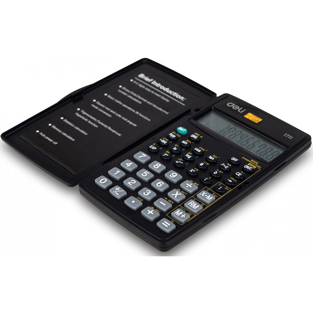 Калькулятор Deli E1711 Black — изображение 4