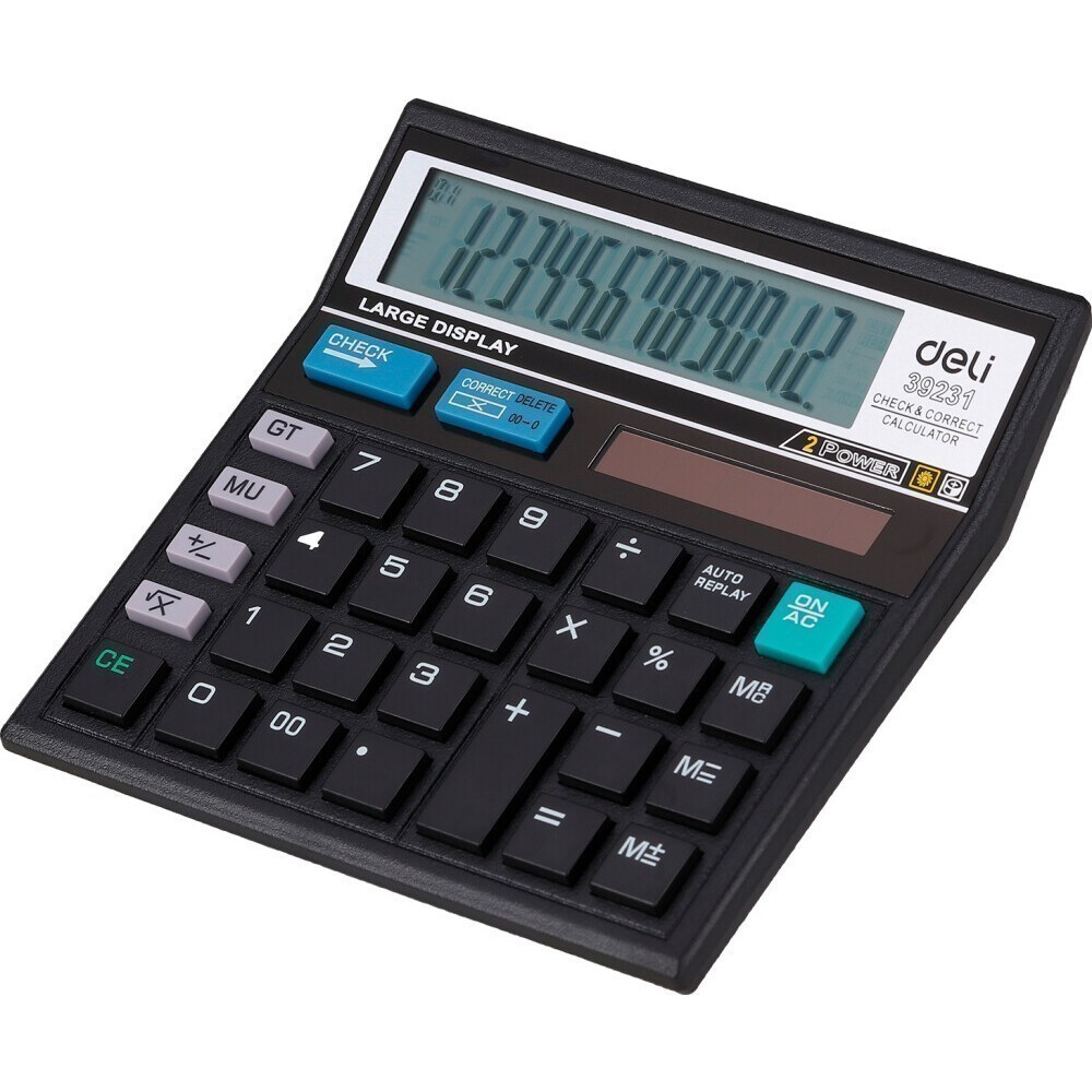 Калькулятор Deli E39231 Black