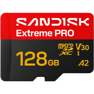 Карта памяти 128GB MicroSD SanDisk Extreme Pro (SDSQXCJ-128G-GS6MA)
