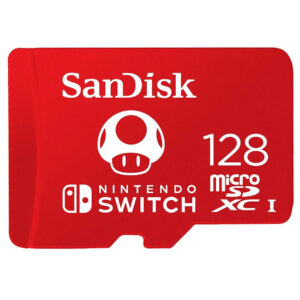 Карта памяти 128GB MicroSD SanDisk Nintendo Switch (SDSQXAO-128G-GN3ZN)