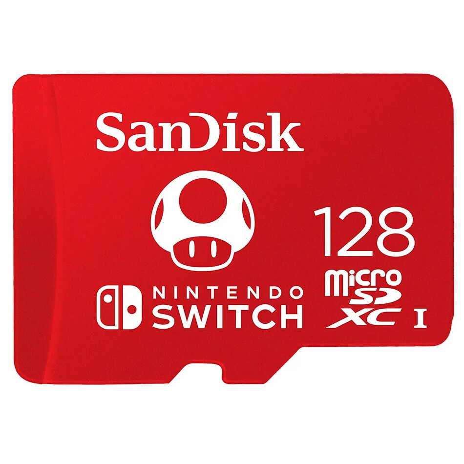 Карта памяти 128GB MicroSD SanDisk Nintendo Switch (SDSQXAO-128G-GN3ZN)