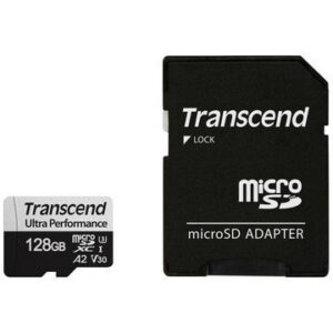 Карта памяти 128GB MicroSD Transcend + SD адаптер (TS128GUSD340S)