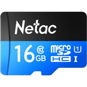 Карта памяти 16GB MicroSD Netac P500 Standard + SD адаптер (NT02P500STN-016G-R)