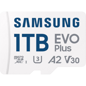 Карта памяти 1TB MicroSD Samsung EVO Plus + SD адаптер (MB-MC1T0SA)