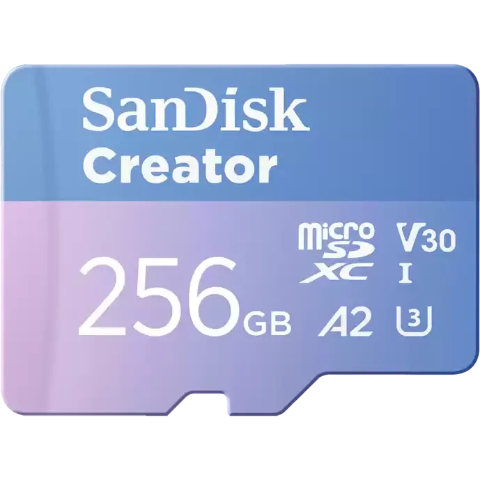 Карта памяти 256GB MicroSD SanDisk Creator + SD адаптер (SDSQXAV-256G-GN6MS) — изображение 2