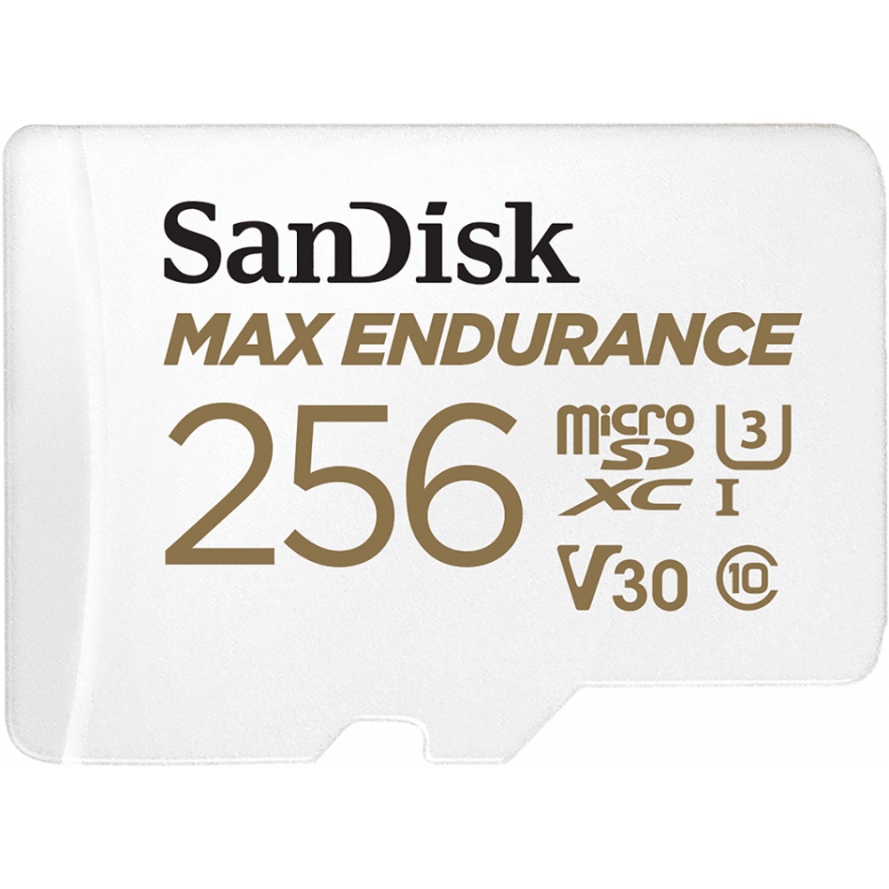 Карта памяти 256GB MicroSD SanDisk Max Endurance + SD адаптер (SDSQQVR-256G-GN6IA)