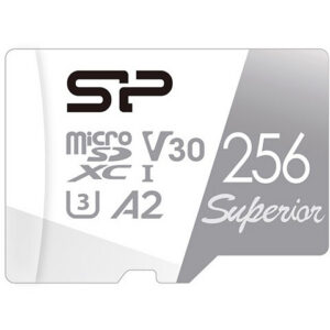 Карта памяти 256GB MicroSD Silicon Power Superio + SD адаптер SD (SP256GBSTXDA2V20SP)