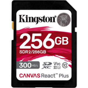 Карта памяти 256GB SD Kingston Canvas React Plus (SDR2/256GB)