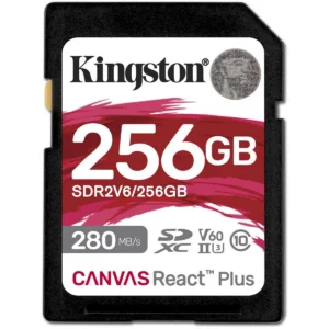 Карта памяти 256GB SD Kingston Canvas React Plus (SDR2V6/256GB)