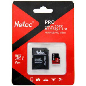 Карта памяти 32GB MicroSD Netac P500 Extreme Pro + SD адаптер (NT02P500PRO-032G-R)