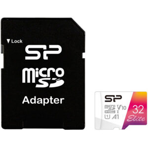 Карта памяти 32GB MicroSD Silicon Power Elite + SD адаптер (SP032GBSTHBV1V20SP)
