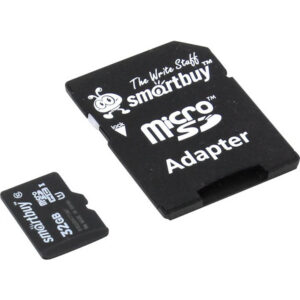 Карта памяти 32GB MicroSD SmartBuy + SD адаптер (SB32GBSDCL10-01)