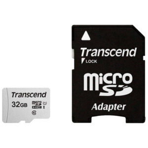 Карта памяти 32GB MicroSD Transcend + SD адаптер  (TS32GUSD300S-A)