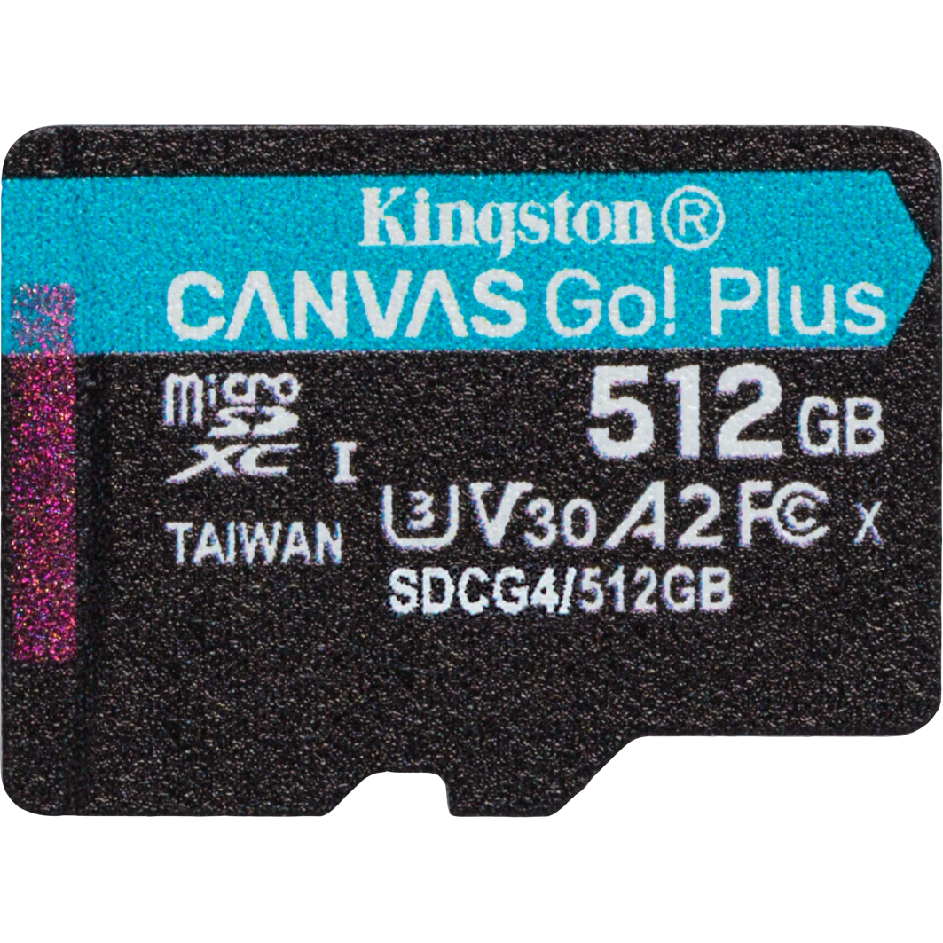Карта памяти 512GB MicroSD Kingston Canvas Go! Plus (SDCG4/512GBSP) — изображение 2