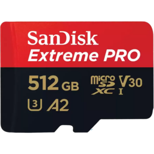 Карта памяти 512GB MicroSD SanDisk Extreme Pro + SD адаптер (SDSQXCD-512G-GN6MA)