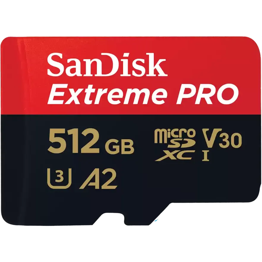 Карта памяти 512GB MicroSD SanDisk Extreme Pro + SD адаптер (SDSQXCD-512G-GN6MA)