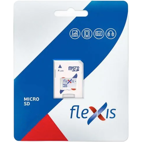 Карта памяти 64GB MicroSD Flexis + SD адаптер (FMSD064GU3A)