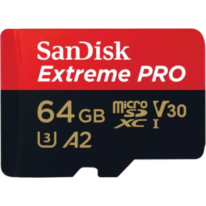 Карта памяти 64GB MicroSD SanDisk Extreme Pro + SD адаптер (SDSQXCU-064G-GN6MA)