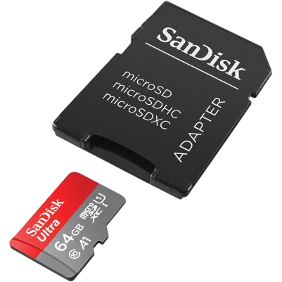 Карта памяти 64GB MicroSD SanDisk Ultra + SD адаптер (SDSQUAB-064G-GN6MA) — изображение 2