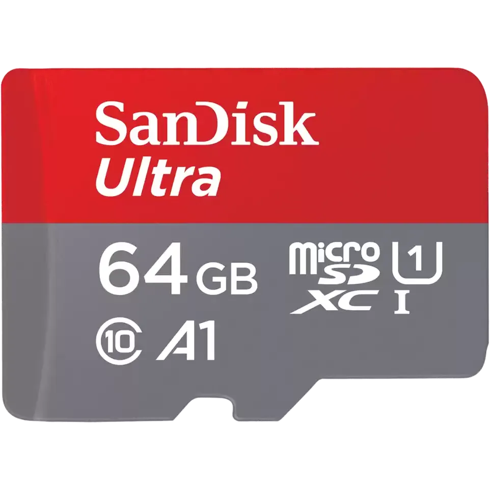 Карта памяти 64GB MicroSD SanDisk Ultra + SD адаптер (SDSQUAB-064G-GN6MA) — изображение 3