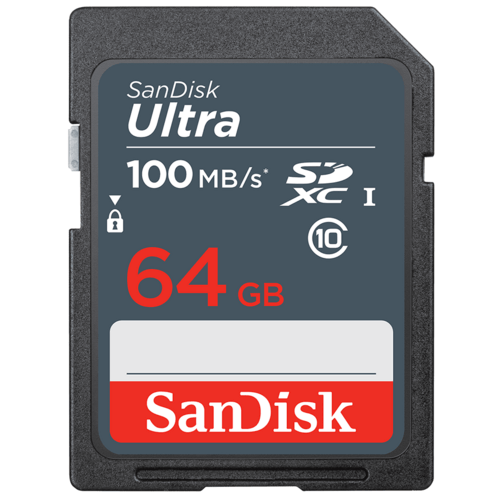 Карта памяти 64GB SD SanDisk Ultra (SDSDUNR-064G-GN3IN)