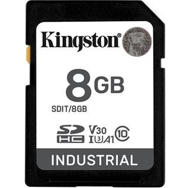 Карта памяти 8GB SD Kingston Industrial (SDIT/8GB)