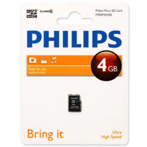Карта памяти microSDHC 4GB Philips FM04MD45B/97