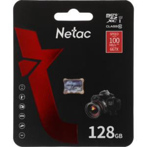 Карта памяти microSDXC 128GB Netac NT02P500ULT-128G-S