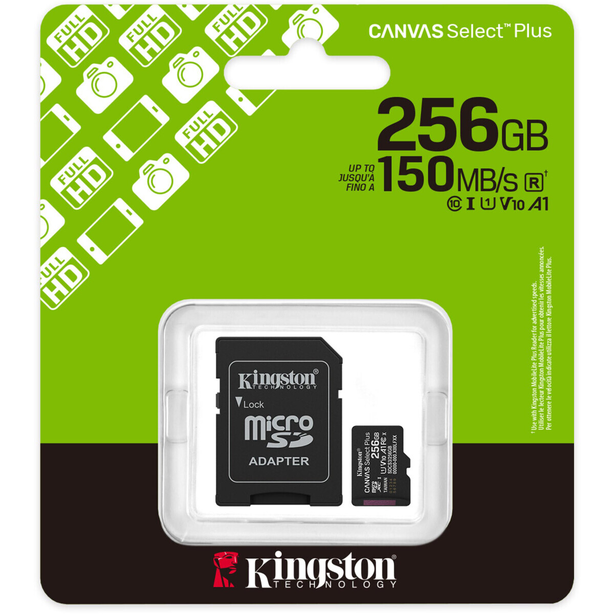 Карта памяти microSDXC 256GB Kingston SDCS3/256GB — изображение 3