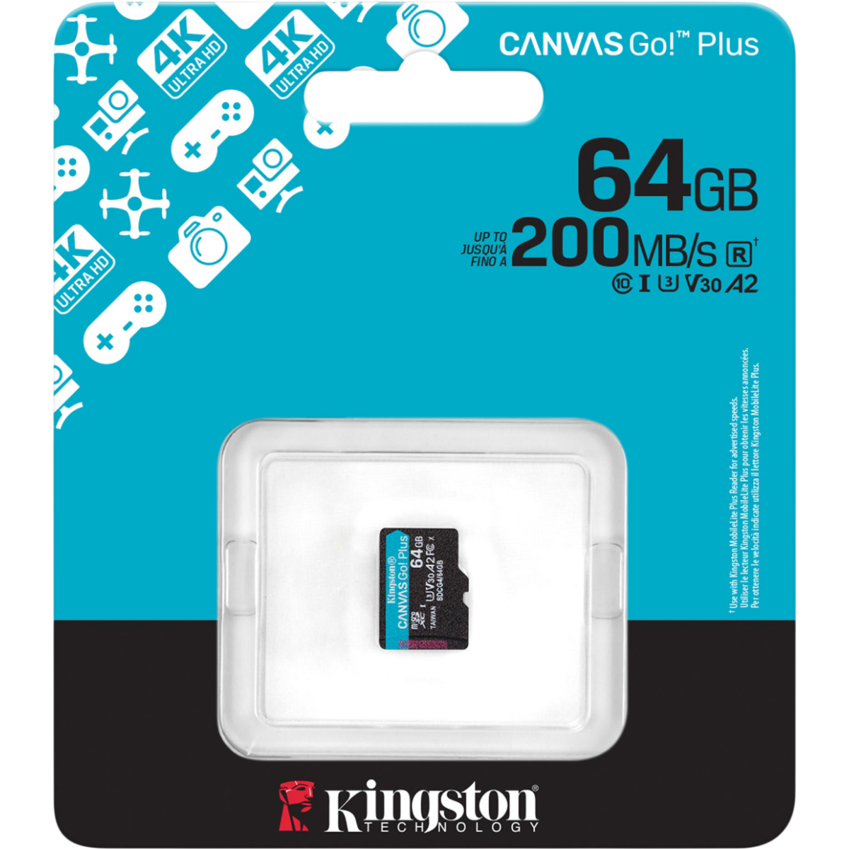 Карта памяти MicroSDXC 64Gb Kingston SDCG4/64GBSP — изображение 3