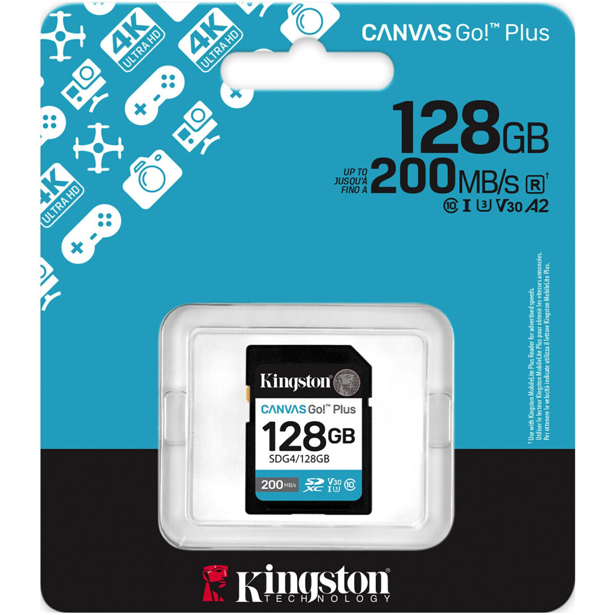 Карта памяти SDXC 128Gb Kingston SDG4/128GB — изображение 3