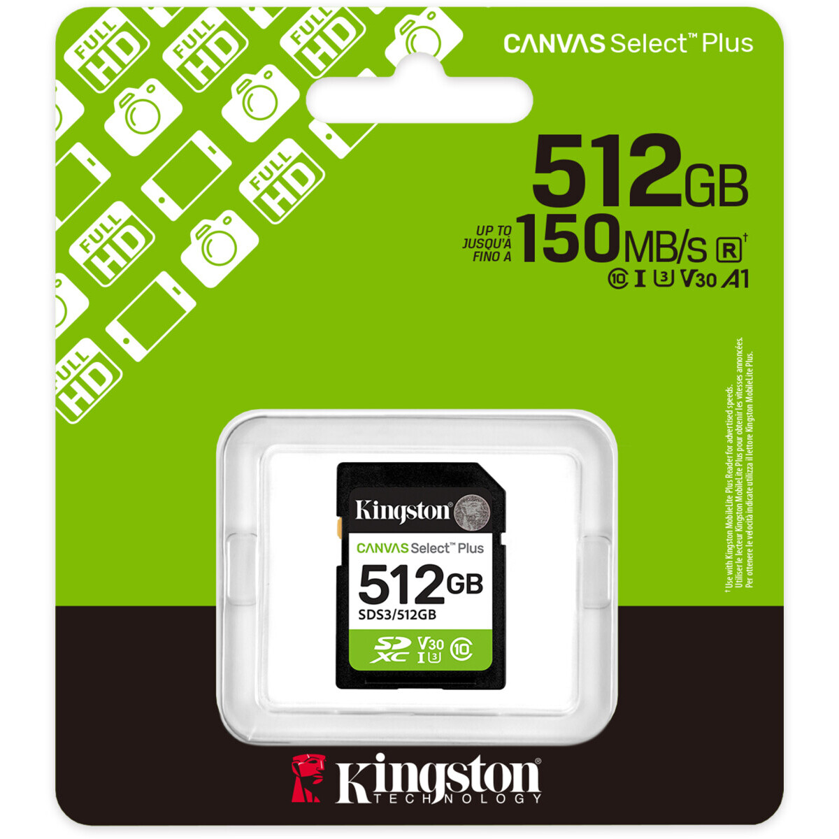 Карта памяти SDXC 512Gb Kingston SDS3/512GB — изображение 3