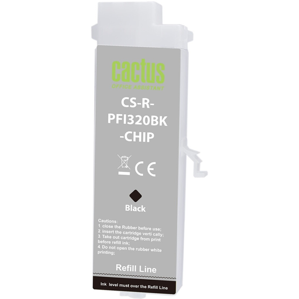 Картридж Cactus CS-R-PFI320BK-CHIP Black
