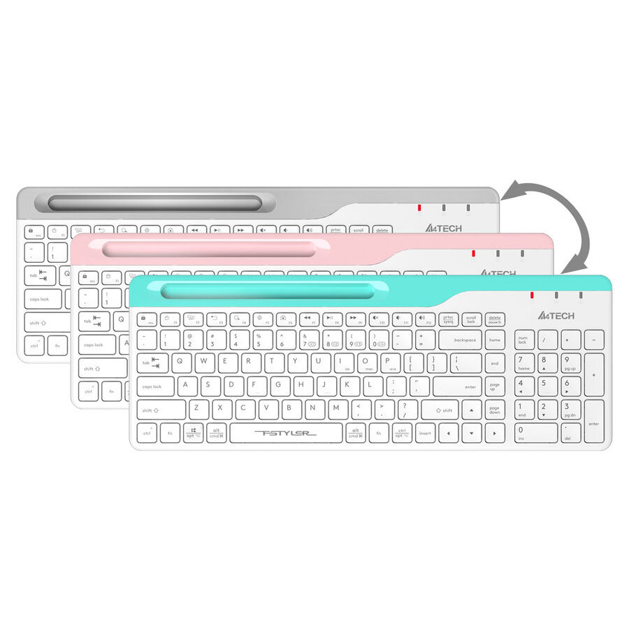 Клавиатура A4Tech Fstyler FBK25 White/Grey — изображение 7