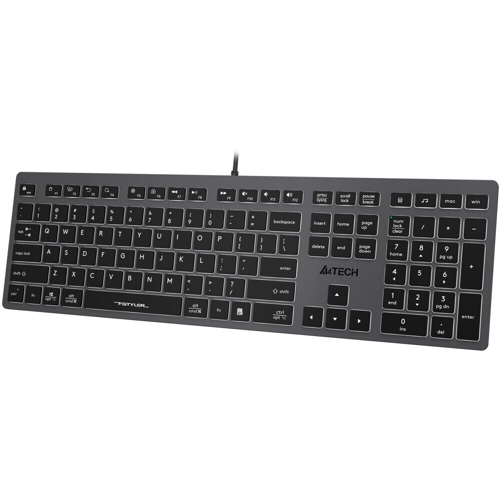 Клавиатура A4Tech Fstyler FX60 Grey/White — изображение 3