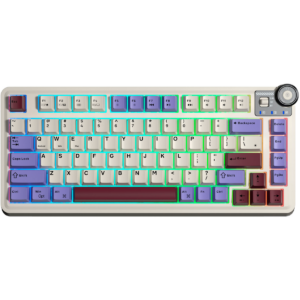 Клавиатура AULA AU75 Beige/Purple/Red