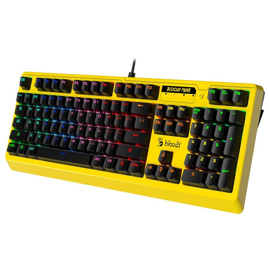 Клавиатура Bloody B810RC Punk Yellow — изображение 2