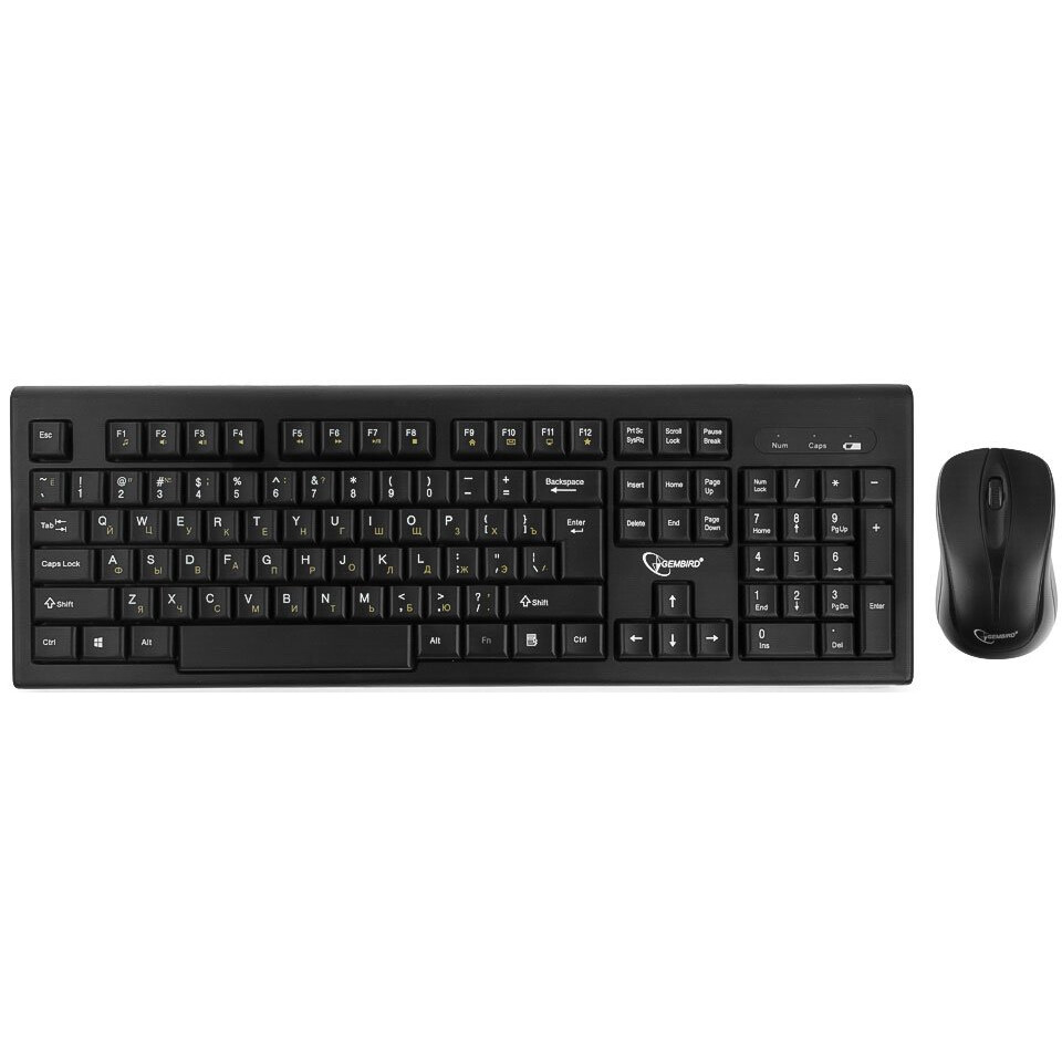 Клавиатура и мышь wireless Gembird KBS-8002