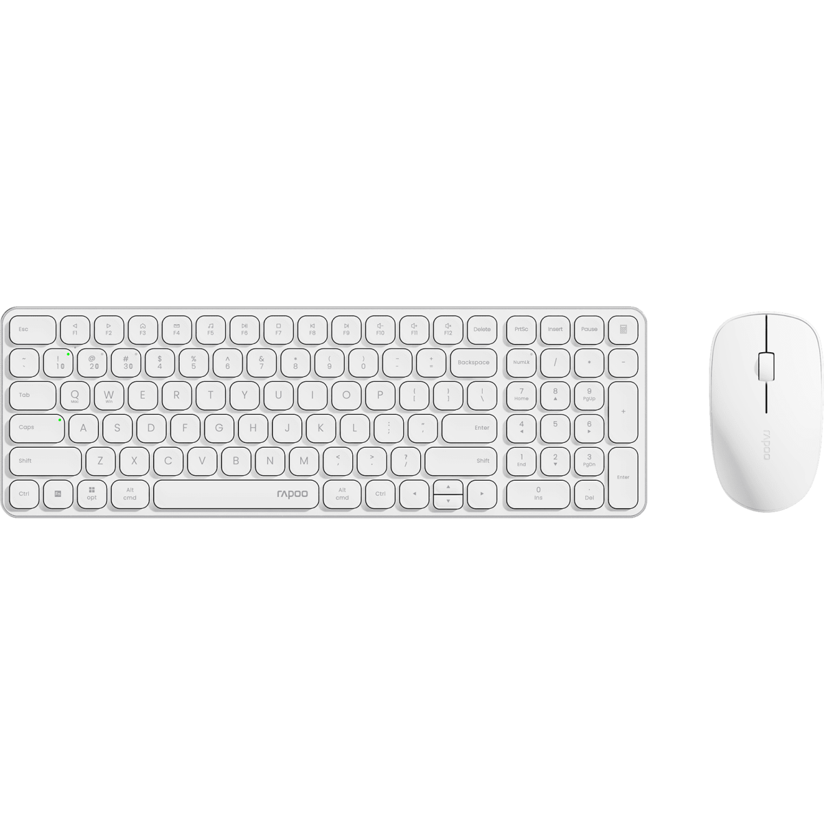 Клавиатура и мышь wireless Rapoo 9320M-WHT