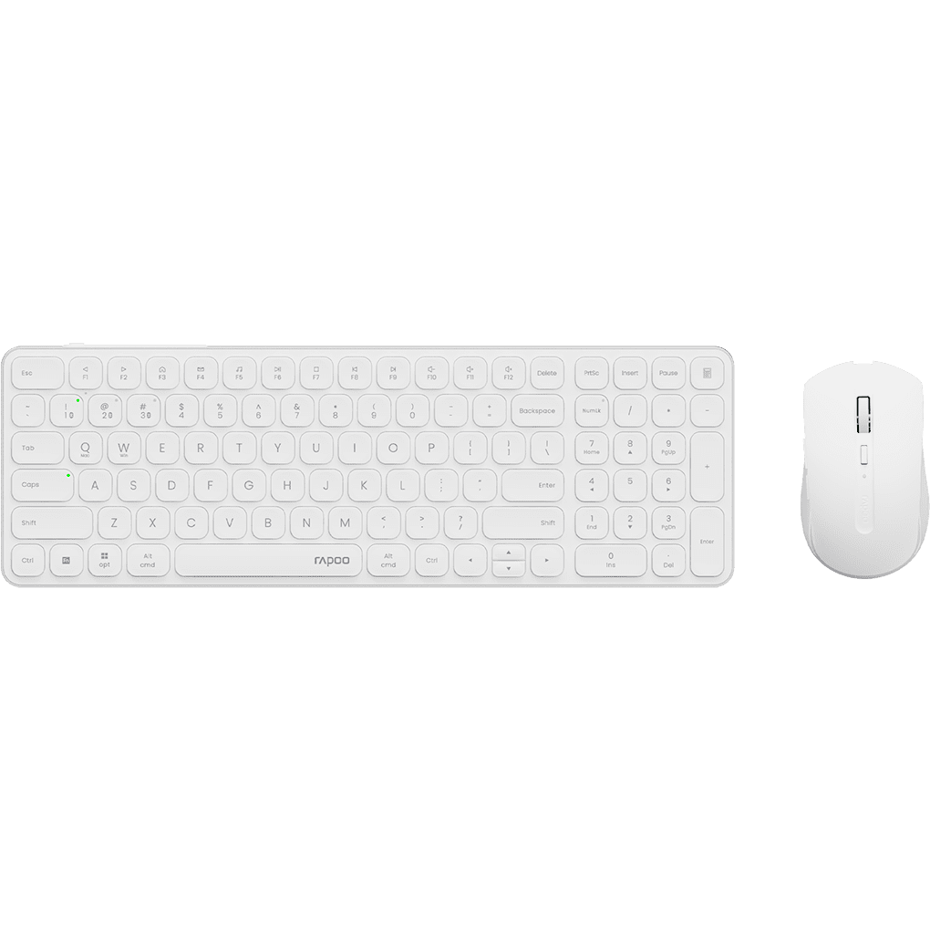 Клавиатура и мышь wireless Rapoo 9350S-WHT